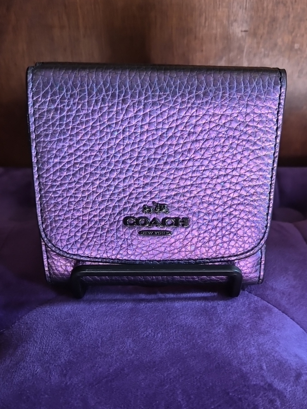 Coach Purple Hologram Wallet